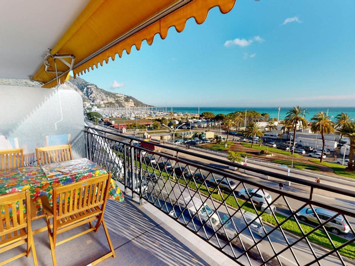 Studio Climatise Avec Terrasse Face Mer A Menton - Fr-1-196-208 Bagian luar foto